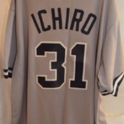 MVP ICHIRO SUZUKI #31 NEW YORK YANKEES BASEBALL JERSEY XXL