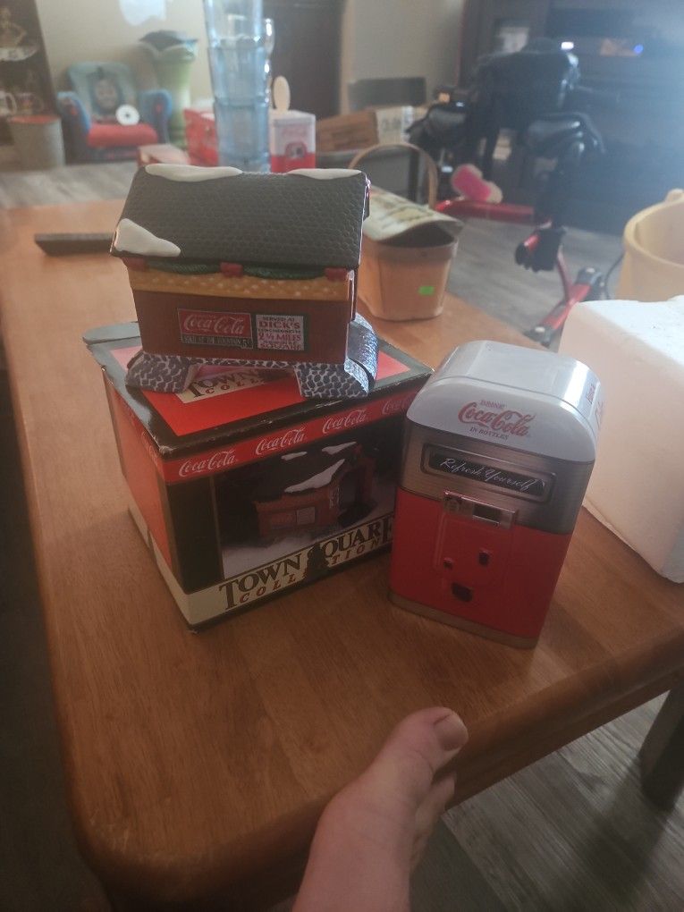 Coca-Cola Tin And Ceramic