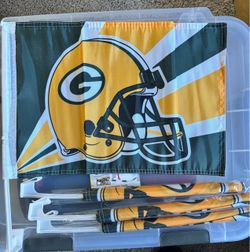 Green Bay Packers car flag