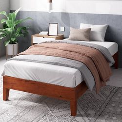 Zinus Cherry Oak Twin Bed Frame!
