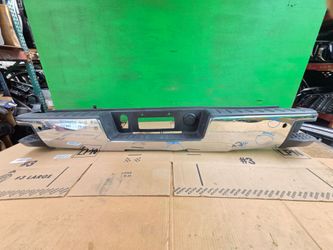 REAR BUMPER  SILVERADO  AND  SIERRA   2014 2015 2016 2017 2018  OEM  WITH HOLES FOR SENSORS