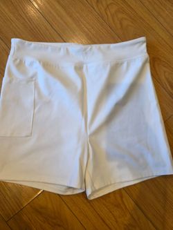 White active shorts size large $2