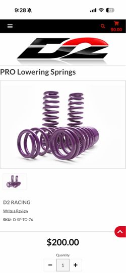 Pro Lowering Springs