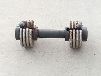 York 15 lb Adjustable Dumbbell $10