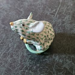 Herend Mouse Figurine (24 K Accents)