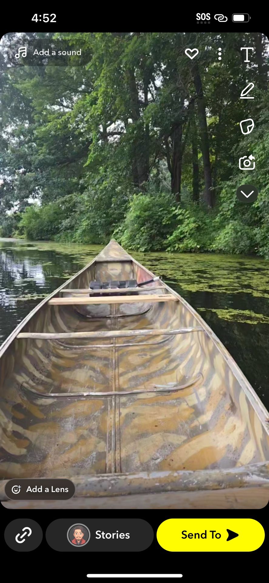 16 Ft Duck/goose Wide Bottom Canoe