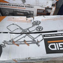 RIDGID Universal Mobile Miter Saw Stand with Mounting Braces
