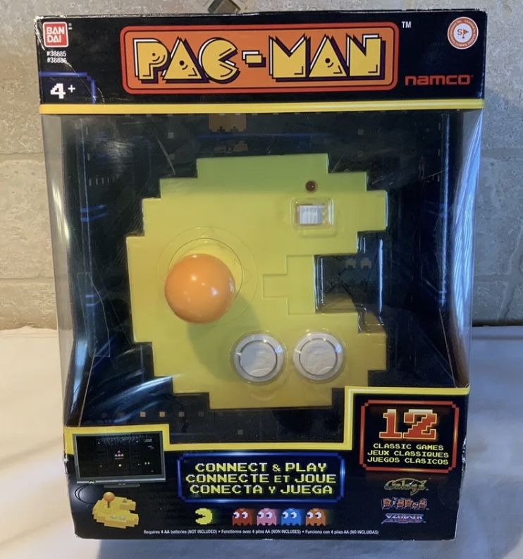 PAC-Man Connect & Play 12 Classic Games #38886/38885 Bandai Namco New & Sealed