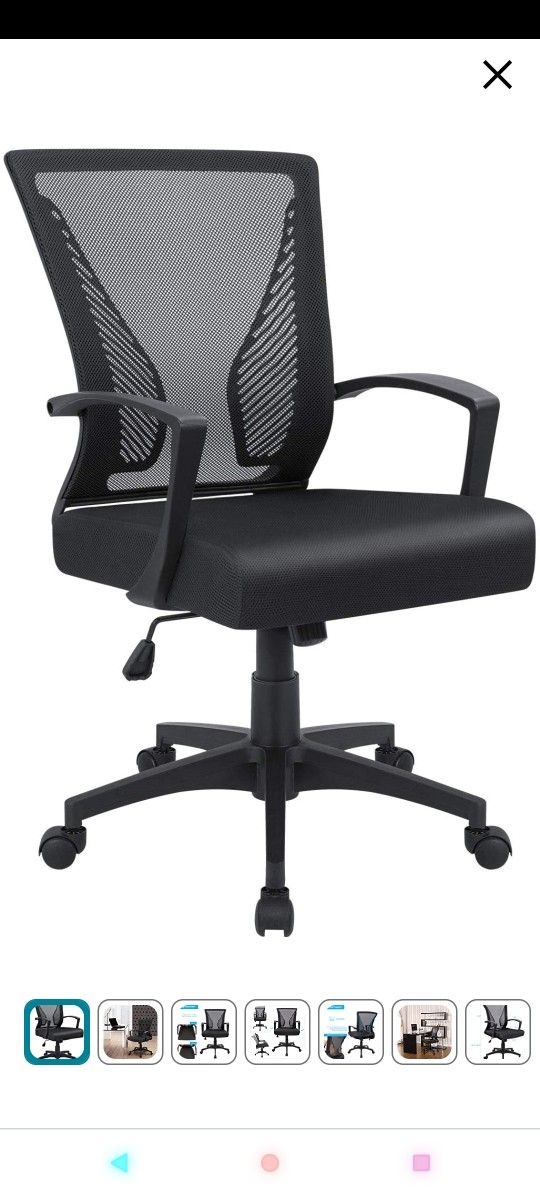 NEED GONE Office Chair Black Brand New Rolling Desk