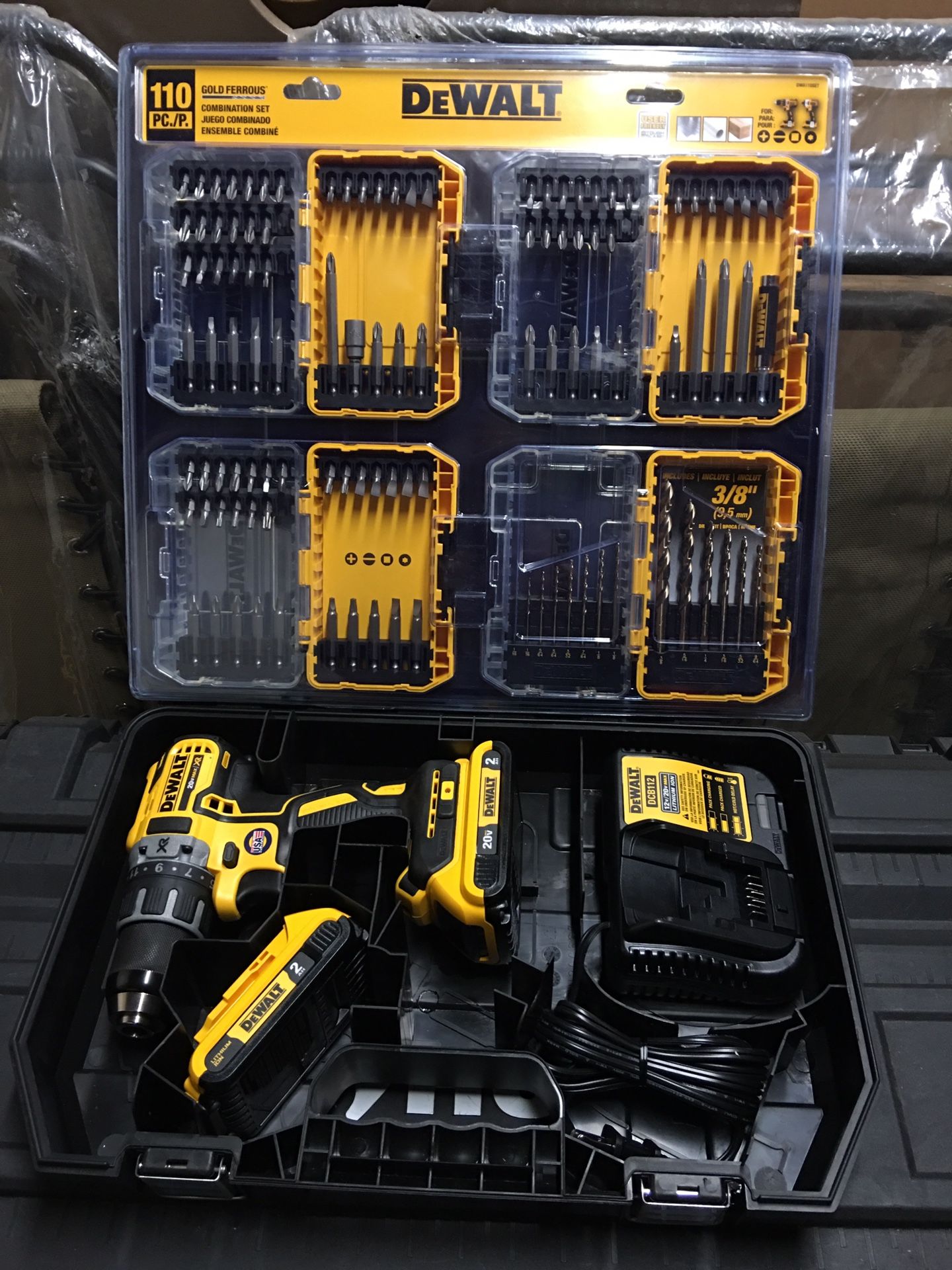 Combo Kit Dewalt Bit Kit ??Dewalt Drill Driver Set 110 Piece Drill