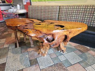 25+year old teak table