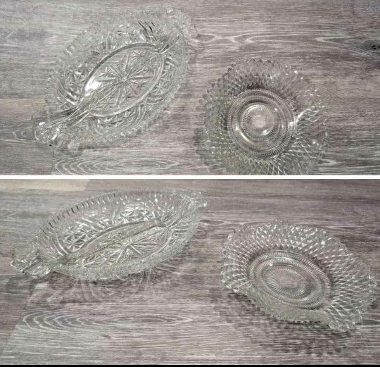 Vintage Glass Serving Dishes must Go!