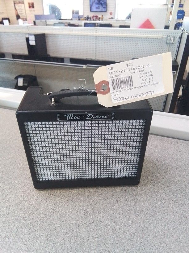 Battery Operated Fender Amplifier