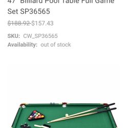 Kids Pool Table 