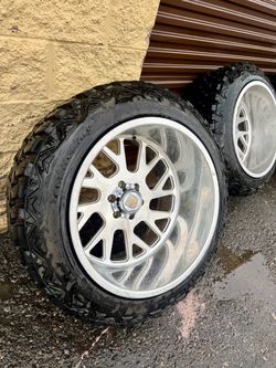 GEAR FORGED POLISHED F71 WHEELS 22”x14” Chevy