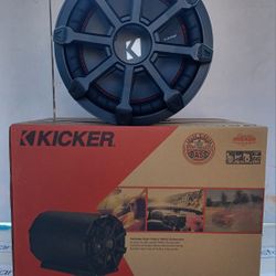 Kicker  tube enclosure subwoofer  10" passive speaker