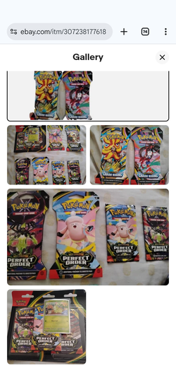 Pokemon TCG: Mega Evolution Perfect Order Chaos Rising - 8 Packs + 3 pack