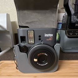 Fujifilm Instax Mini 41 Instant Camera, Vintage Black with Carry Case