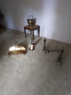Andirons firewood holder and lantern