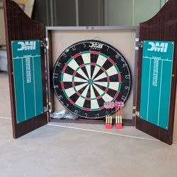 Rosewood Dartboard Cabinet Set 