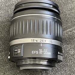 Canon Camera Lens EF-S 18-55mm F/3.5-5.6 II USM AF Lens Black Near Mint No Caps