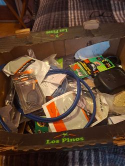 Box of wires and adapters
