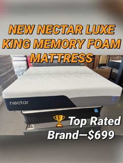 NEW NECTAR LUXE KING MEMORY FOAM MATTRESS