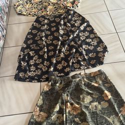 (3) Floral Women Skirts Large