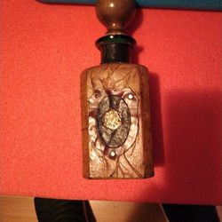 Mid-century Hand Wrapped Leather Decanter