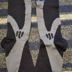 Black/Gray Long Socks