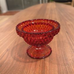 Vintage Viking Glass Amberina Glimmer Fairy Lamp BOTTOM ONLY 