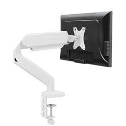MOUNTUP Single Monitor Desk Mount – White