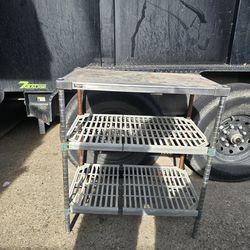 Heavy duty metal garage shelf