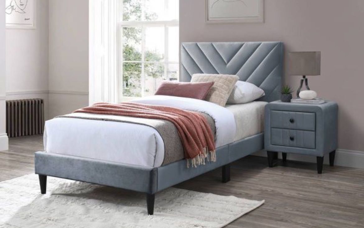 Twin frame + bed + box spring 