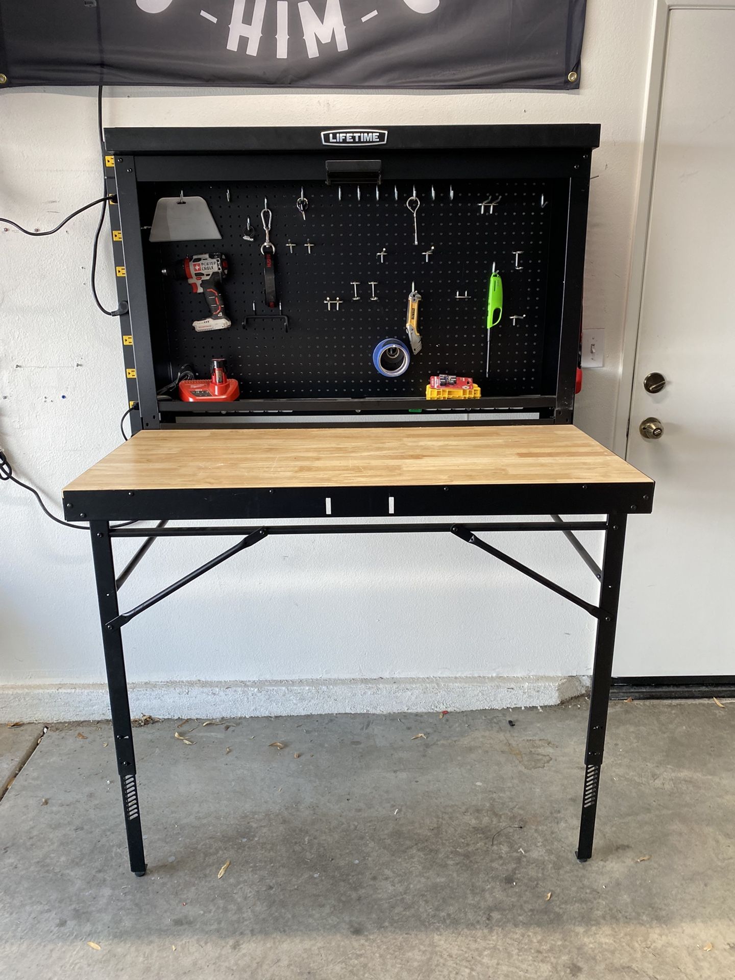 LifeTime Folding Wall Mounted Work Bench