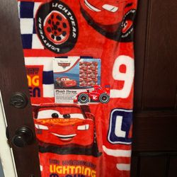 Disney Cars Plush Throw Blanket 