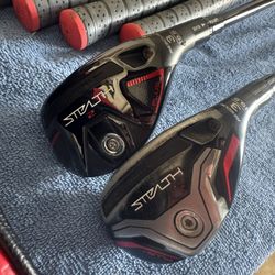 2  Talormade stealth plus  recuse Golf Clubs 3hybrid 19.5 Degree 