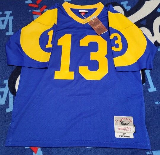 Brand New St. Louis Rams KURT WARNER Mitchell & Ness Legacy 1999 jersey Men's XXL