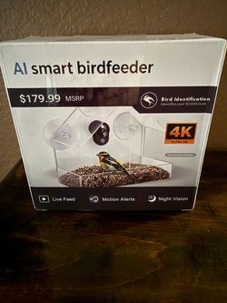 AI Smart Bird Feeder with 4K Camera