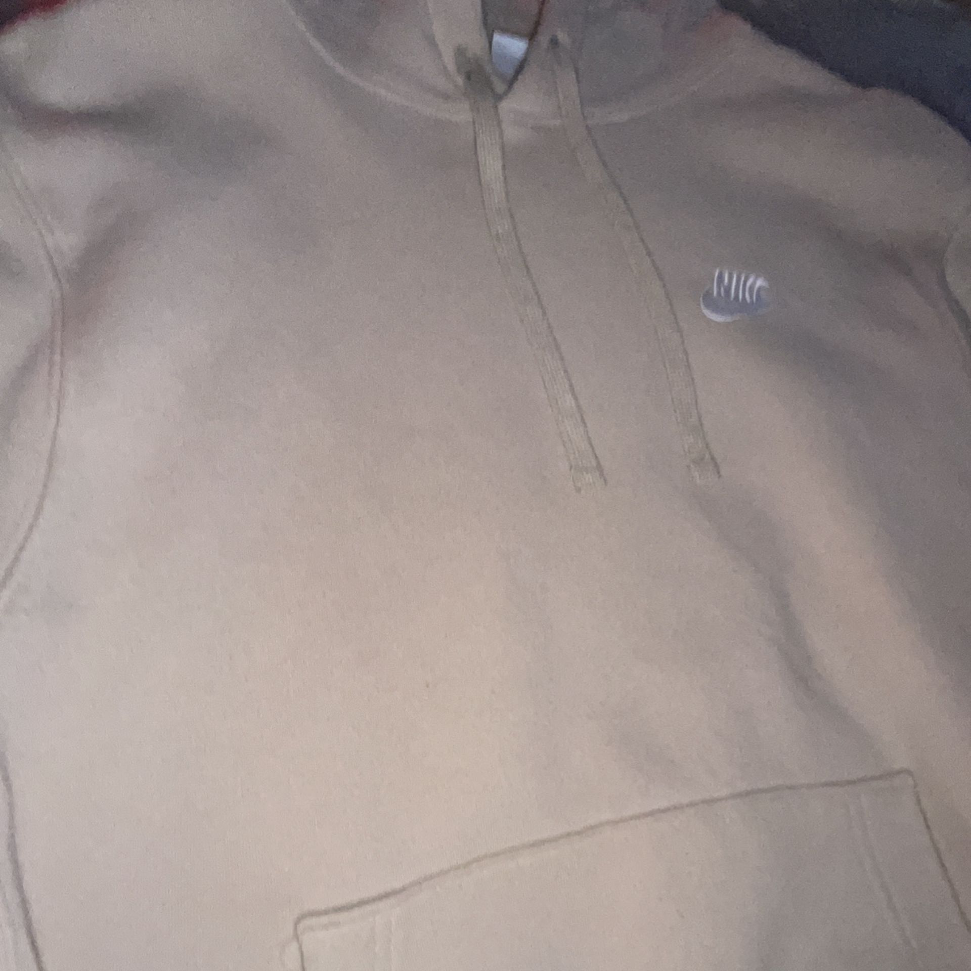 tan Nike Hoodie Size Small