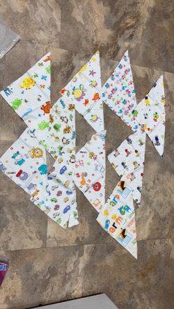 10 new handkerchief bibs $10