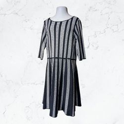 Women's Black And White Dress By Danny & Nicole
