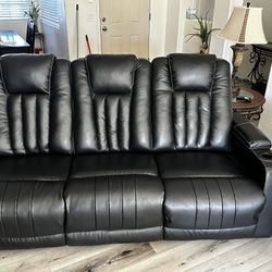 Leather Recliner Couch 