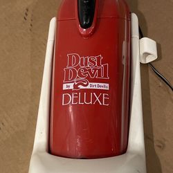 Dirt Devil Dust Devil Deluxe Model 0840 with Charging Station Wall Mounted
