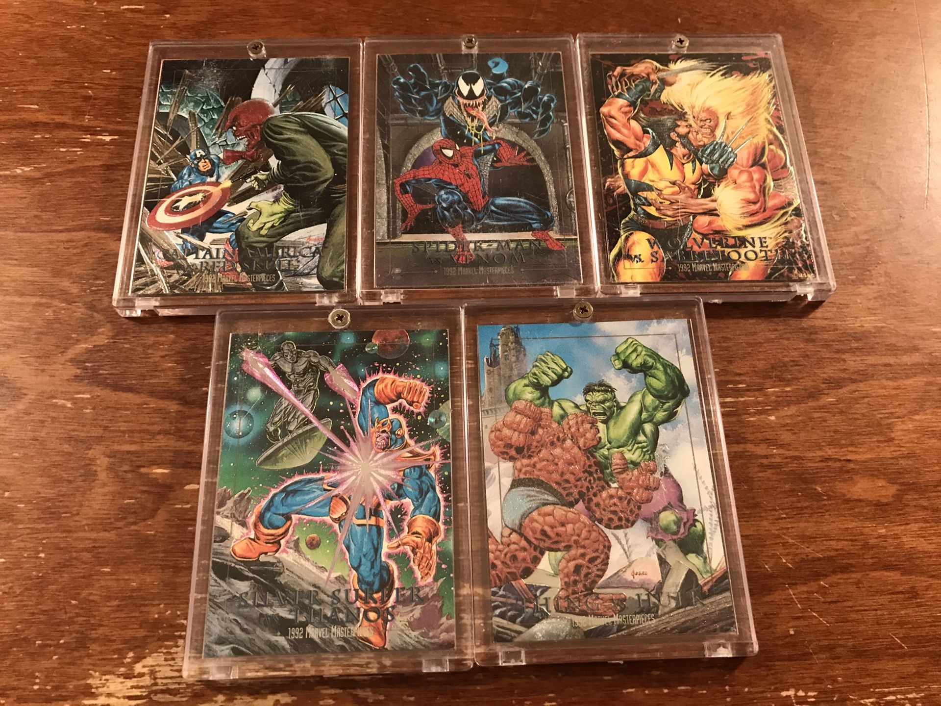 Marvel masterpieces five card foil set