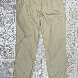 Territory Ahead Pants Mens 35x32 Beige Straight Flat Front 