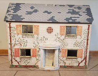 Keystone of Boston Colonial Wooden Dollhouse 6 Rooms 1940s