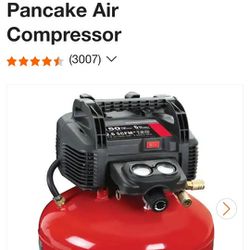 Porter cable 6 gallon pancake compressor.