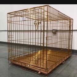 Dog Crate Wire Folding Size 42” Large With Grid And Tray New In Box 📦 