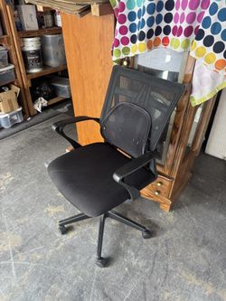 Black commercial quality office chair
